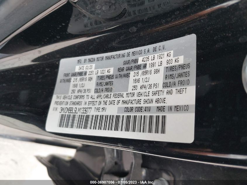 2020 MAZDA CX-30 - 3MVDMBBL9LM133977