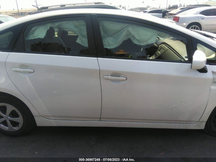 2013 TOYOTA PRIUS ONE/TWO/THREE/FOUR/FIVE - JTDKN3DU6D5649965