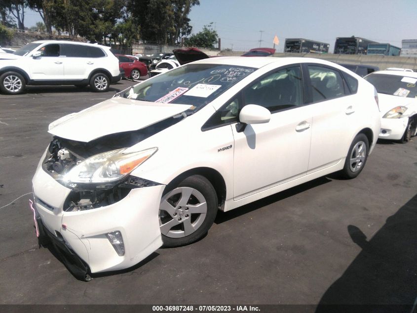 2013 TOYOTA PRIUS ONE/TWO/THREE/FOUR/FIVE - JTDKN3DU6D5649965