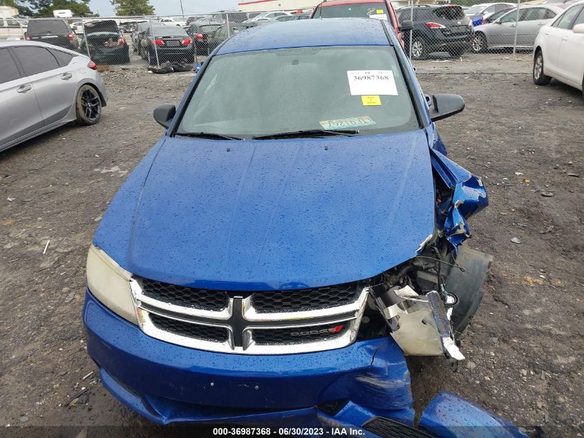 2013 DODGE AVENGER SE - 1C3CDZABXDN653339