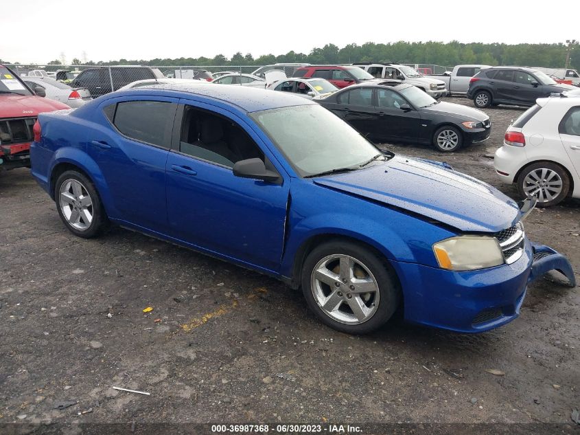 Lot #2534661802 2013 DODGE AVENGER SE salvage car