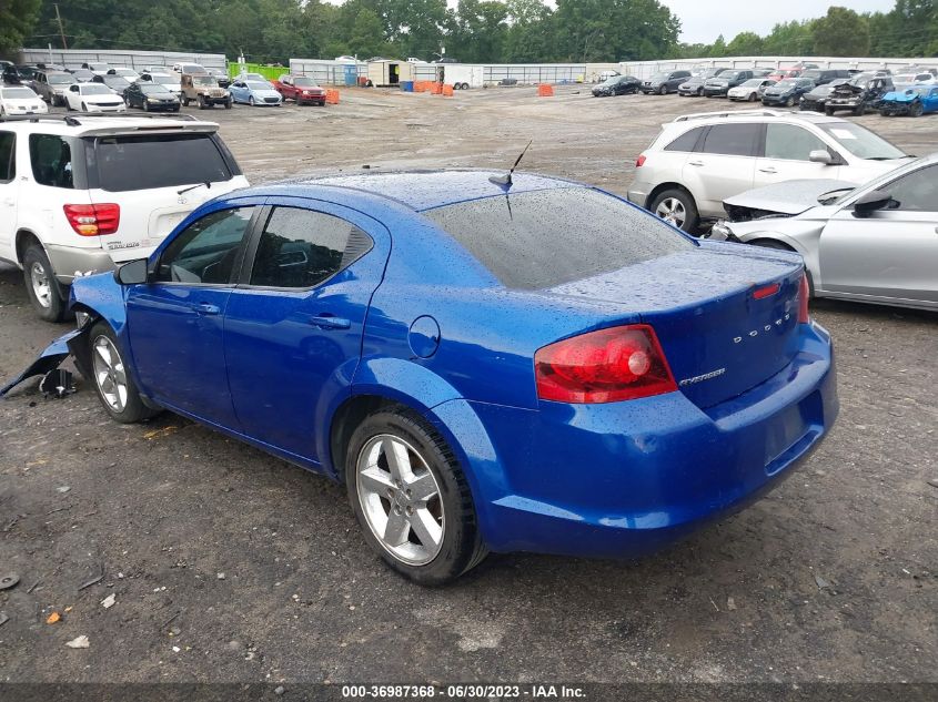 2013 DODGE AVENGER SE - 1C3CDZABXDN653339