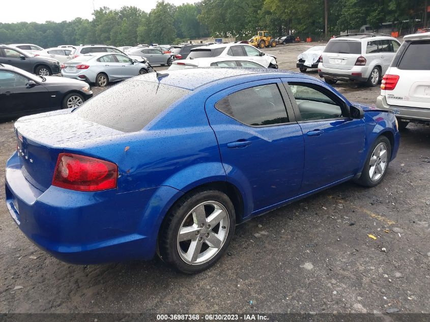2013 DODGE AVENGER SE - 1C3CDZABXDN653339