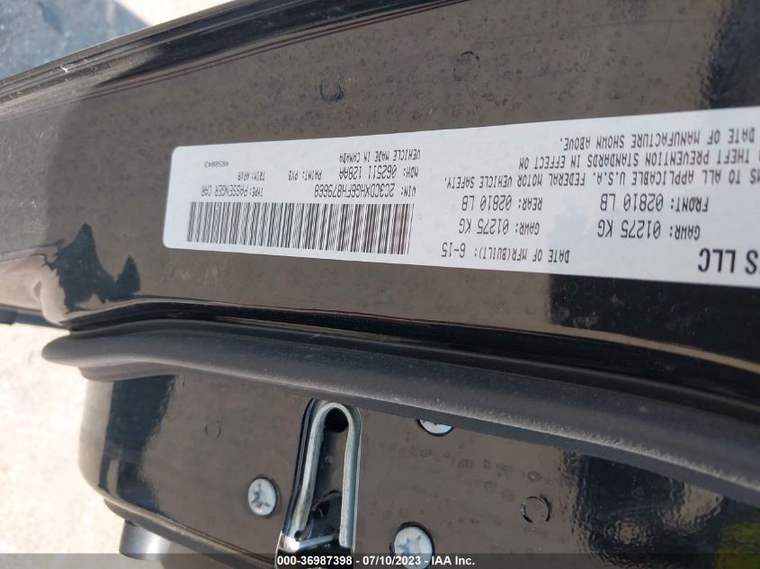 2015 DODGE CHARGER SXT - 2C3CDXHG6FH879668