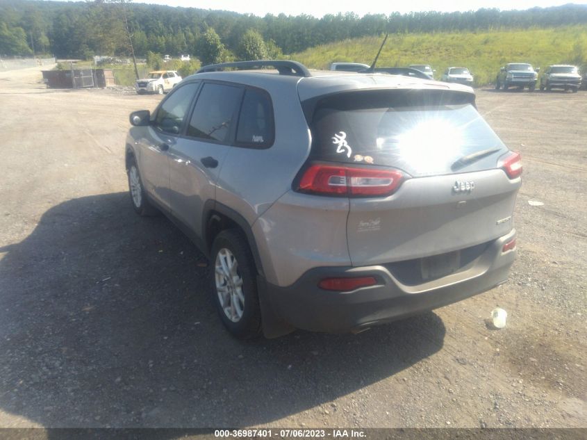 2016 JEEP CHEROKEE SPORT - 1C4PJLAB5GW136211