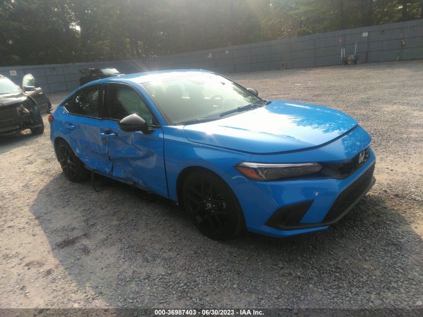 2022 HONDA CIVIC HATCHBACK SPORT - 19XFL2H80NE024367