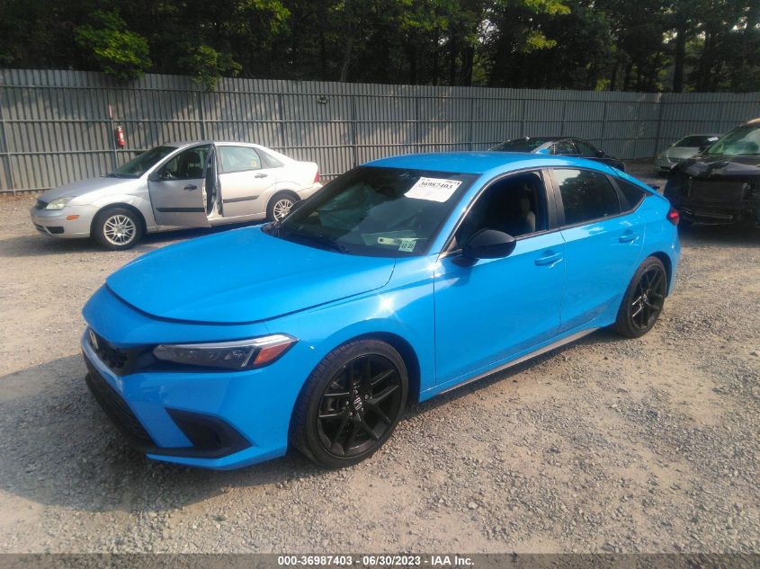 2022 HONDA CIVIC HATCHBACK SPORT - 19XFL2H80NE024367