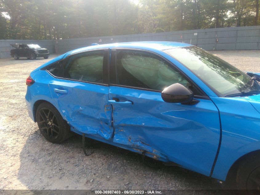 2022 HONDA CIVIC HATCHBACK SPORT - 19XFL2H80NE024367