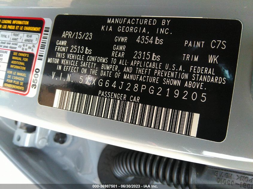2023 KIA K5 GT-LINE - 5XXG64J28PG219205