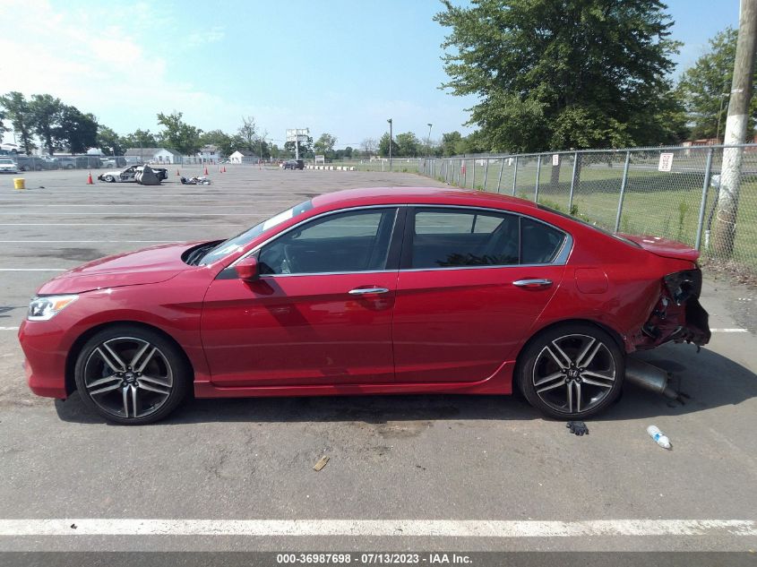 2016 HONDA ACCORD SEDAN SPORT - 1HGCR2F50GA080083