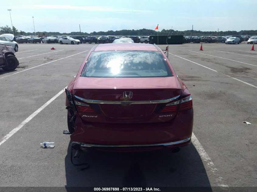 2016 HONDA ACCORD SEDAN SPORT - 1HGCR2F50GA080083
