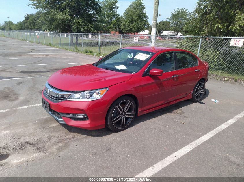2016 HONDA ACCORD SEDAN SPORT - 1HGCR2F50GA080083