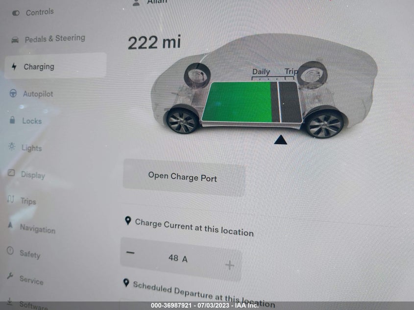 VIN 7SAYGDEE6NF347211 2022 TESLA MODEL Y LONG RANGE