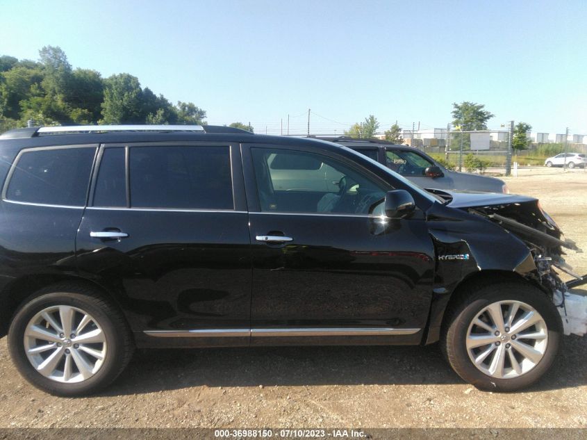 2013 TOYOTA HIGHLANDER HYBRID LIMITED JTEDC3EH9D2011755