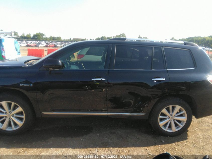 2013 TOYOTA HIGHLANDER HYBRID LIMITED JTEDC3EH9D2011755