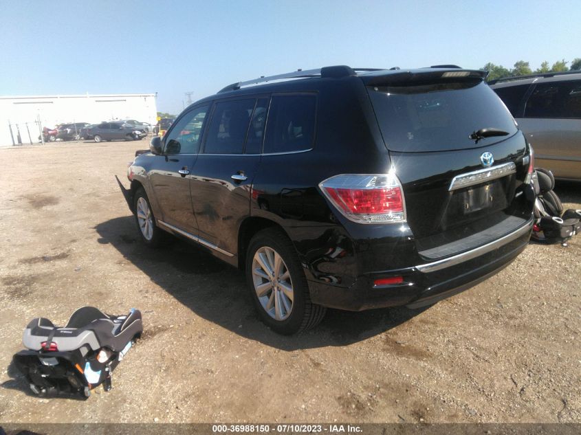 2013 TOYOTA HIGHLANDER HYBRID LIMITED JTEDC3EH9D2011755