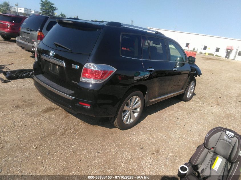 2013 TOYOTA HIGHLANDER HYBRID LIMITED JTEDC3EH9D2011755
