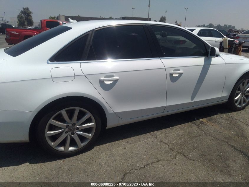 2013 AUDI A4 PREMIUM PLUS - WAUFFAFL8DN018414