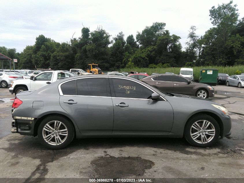 2013 INFINITI G37 SEDAN X JN1CV6AR8DM358785