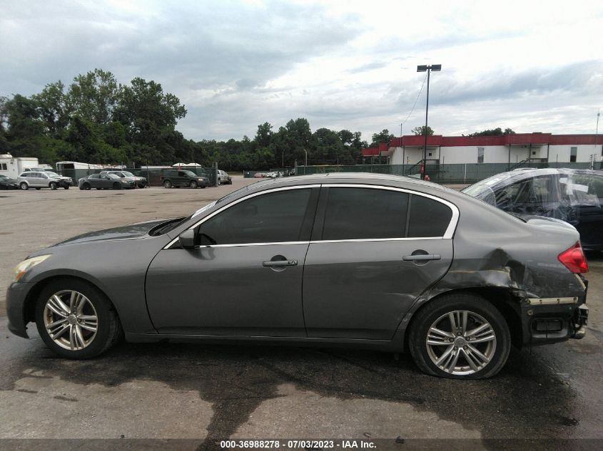 2013 INFINITI G37 SEDAN X JN1CV6AR8DM358785