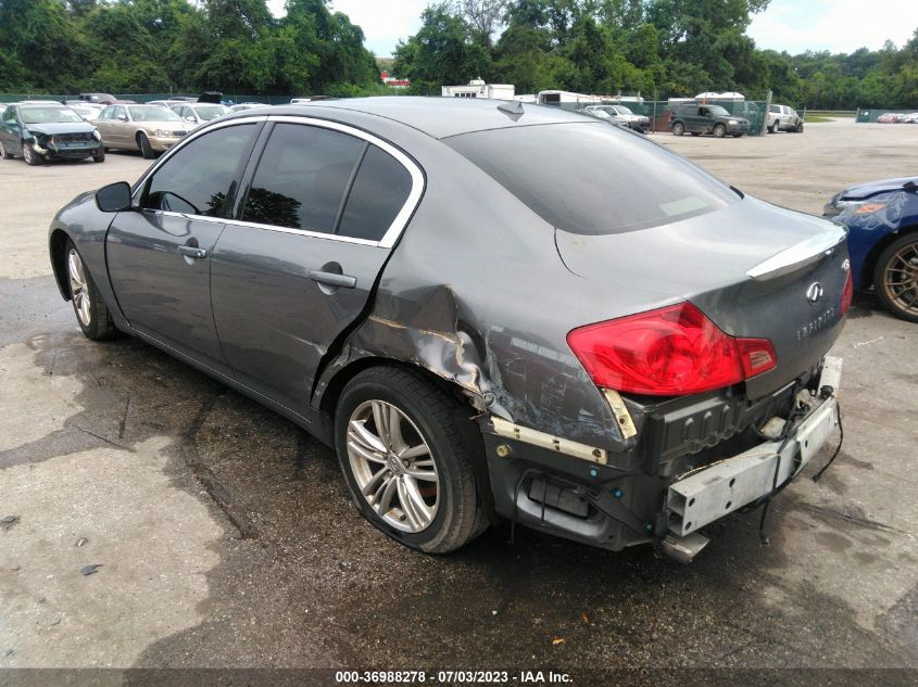 2013 INFINITI G37 SEDAN X JN1CV6AR8DM358785