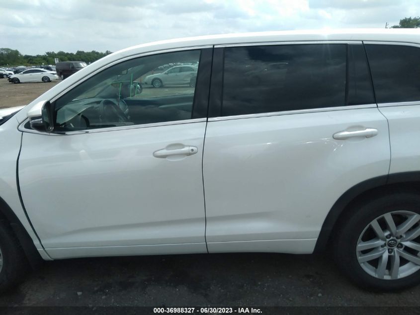 2016 TOYOTA HIGHLANDER LE - 5TDZARFHXGS022441