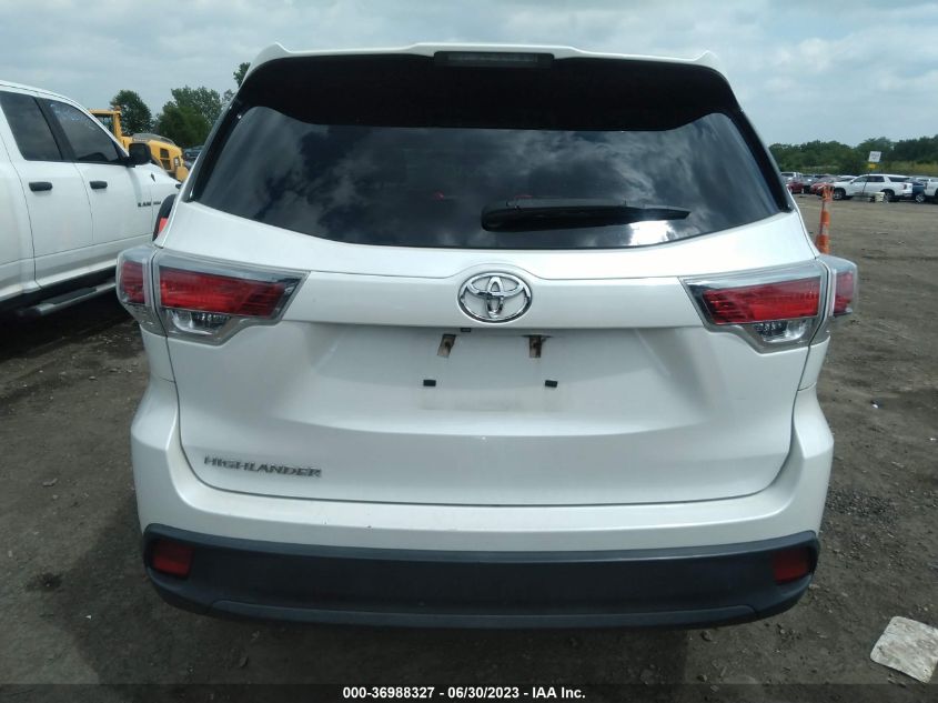 2016 TOYOTA HIGHLANDER LE - 5TDZARFHXGS022441
