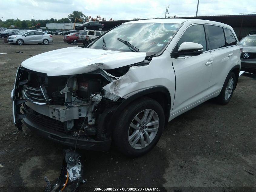 2016 TOYOTA HIGHLANDER LE - 5TDZARFHXGS022441