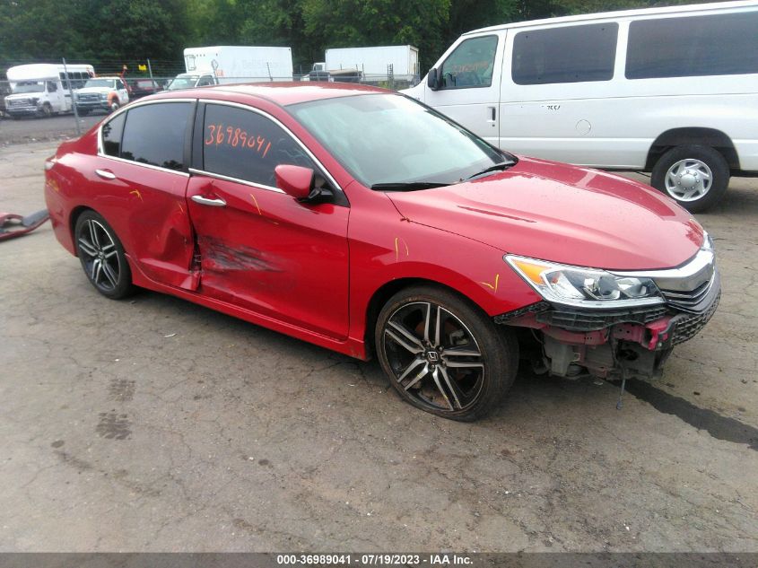 2017 HONDA ACCORD SEDAN SPORT - 1HGCR2F54HA053468