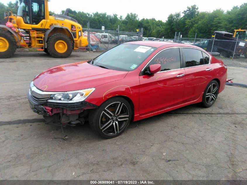 2017 HONDA ACCORD SEDAN SPORT - 1HGCR2F54HA053468