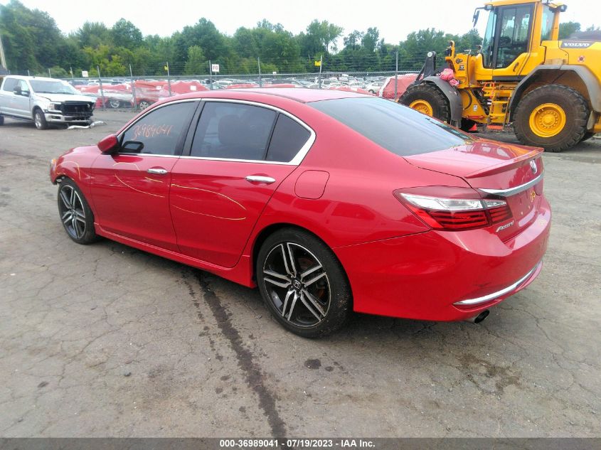2017 HONDA ACCORD SEDAN SPORT - 1HGCR2F54HA053468
