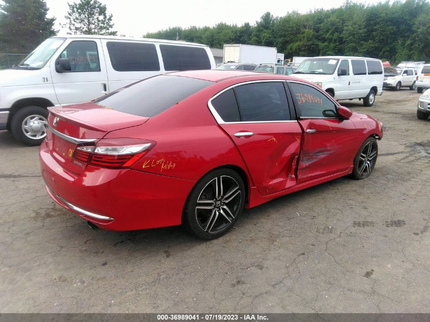 2017 HONDA ACCORD SEDAN SPORT - 1HGCR2F54HA053468