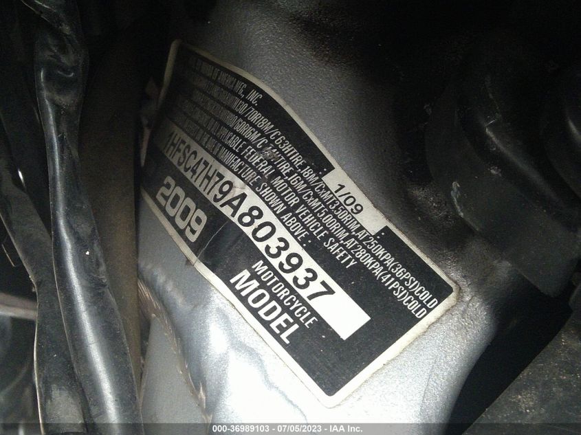 2009 HONDA GL1800 1HFSC47H79A803937