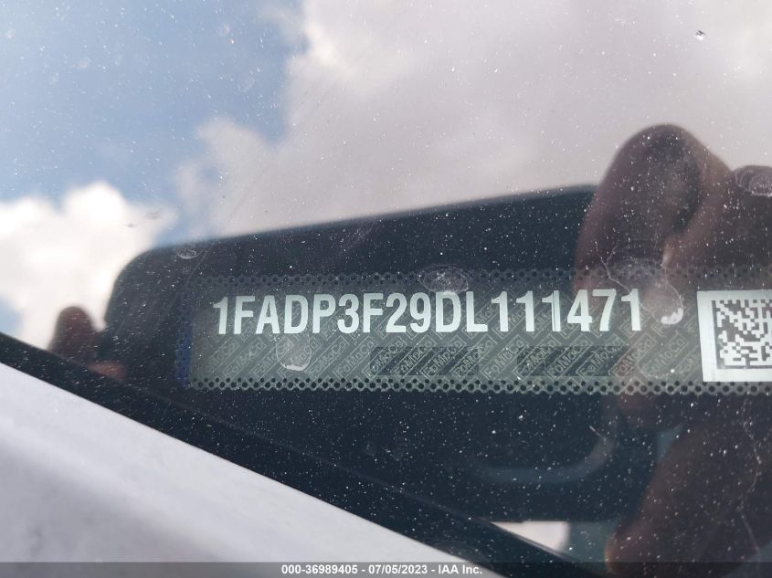 2013 FORD FOCUS SE - 1FADP3F29DL111471