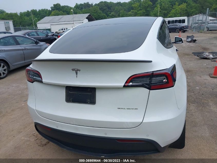 2022 TESLA MODEL Y LONG RANGE - 7SAYGDEE4NF419247