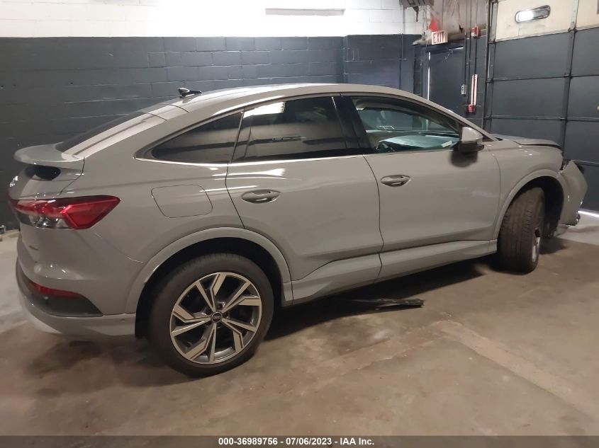 2022 AUDI Q4 E-TRON SPORTBACK PRESTIGE - WA112BFZ9NP052834