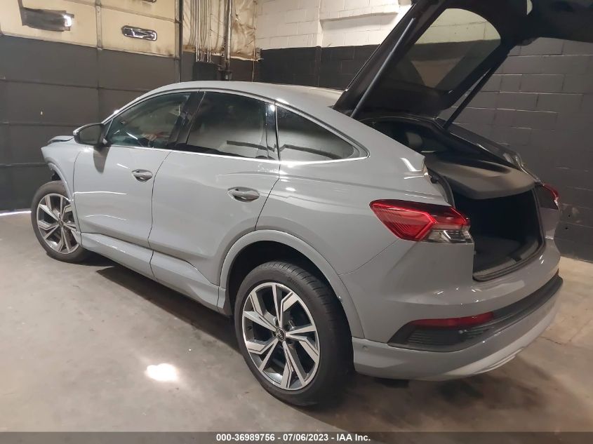 2022 AUDI Q4 E-TRON SPORTBACK PRESTIGE - WA112BFZ9NP052834