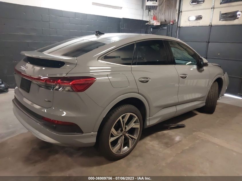 2022 AUDI Q4 E-TRON SPORTBACK PRESTIGE - WA112BFZ9NP052834