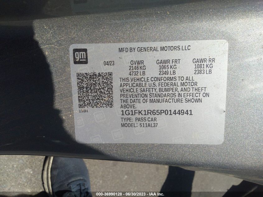 2023 CHEVROLET CAMARO ZL1 - 1G1FK1R65P0144941