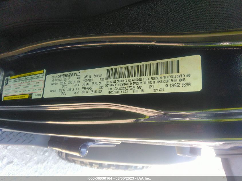 2013 JEEP WRANGLER UNLIMITED SPORT - 1C4HJWDGXDL579223