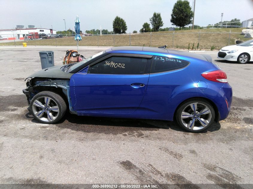 2013 HYUNDAI VELOSTER W/BLACK INT - KMHTC6AD2DU094773