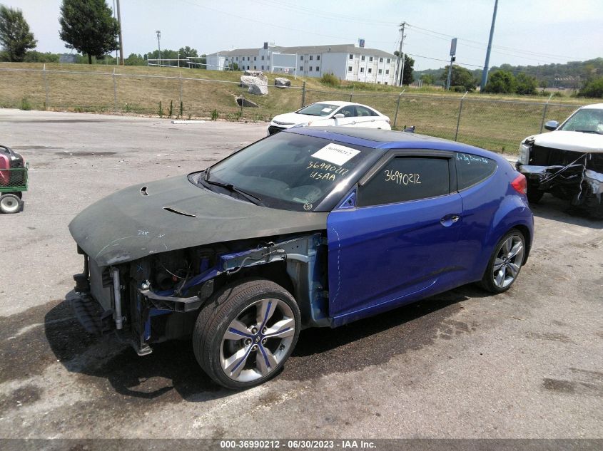 2013 HYUNDAI VELOSTER W/BLACK INT - KMHTC6AD2DU094773