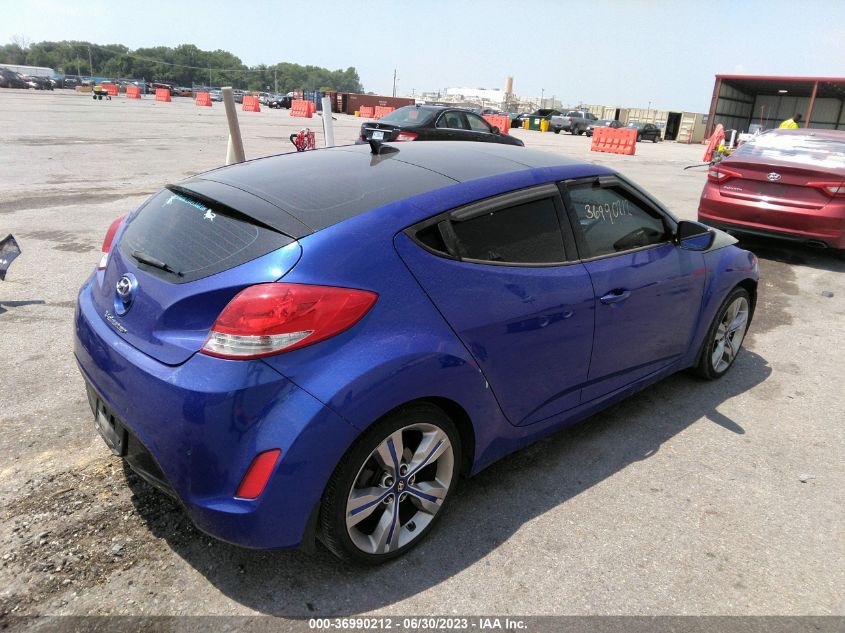 2013 HYUNDAI VELOSTER W/BLACK INT - KMHTC6AD2DU094773