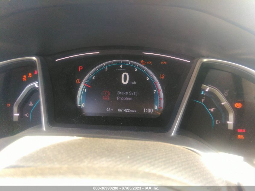 2019 HONDA CIVIC SEDAN TOURING - JHMFC1F99KX014453