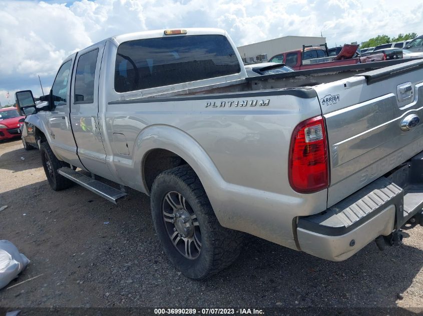 2015 FORD SUPER DUTY F-250 SRW LARIAT/PLATINUM - 1FT7W2BT5FEA95246