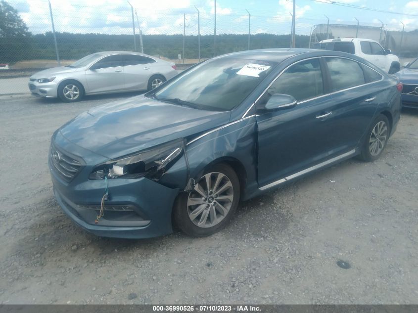 2015 HYUNDAI SONATA 2.4L SPORT - 5NPE34AF8FH102097