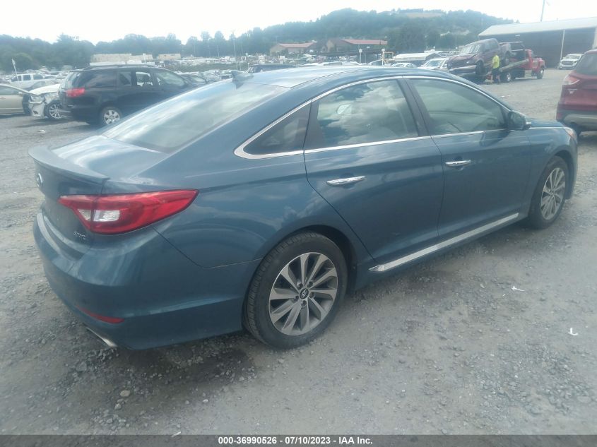 2015 HYUNDAI SONATA 2.4L SPORT - 5NPE34AF8FH102097