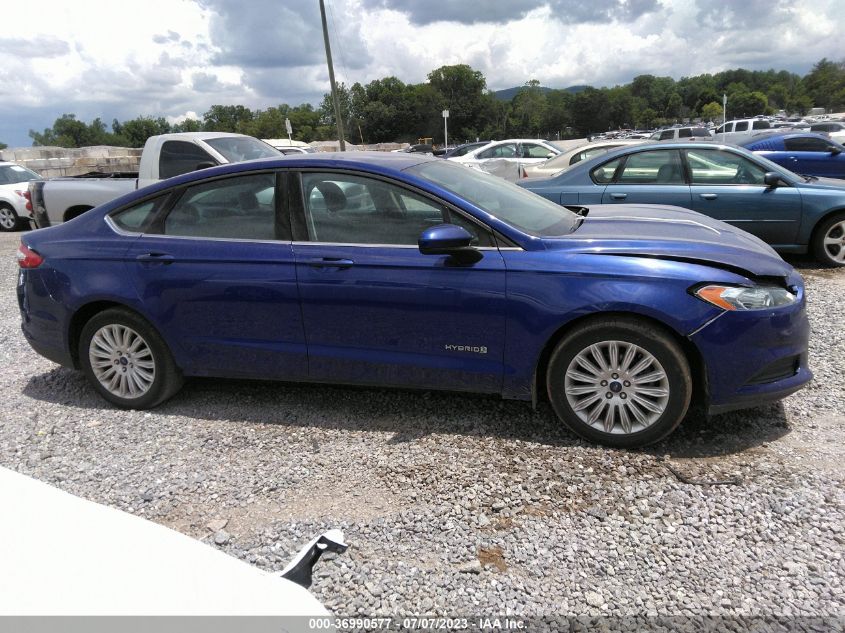 2015 FORD FUSION S HYBRID - 3FA6P0UU8FR116516