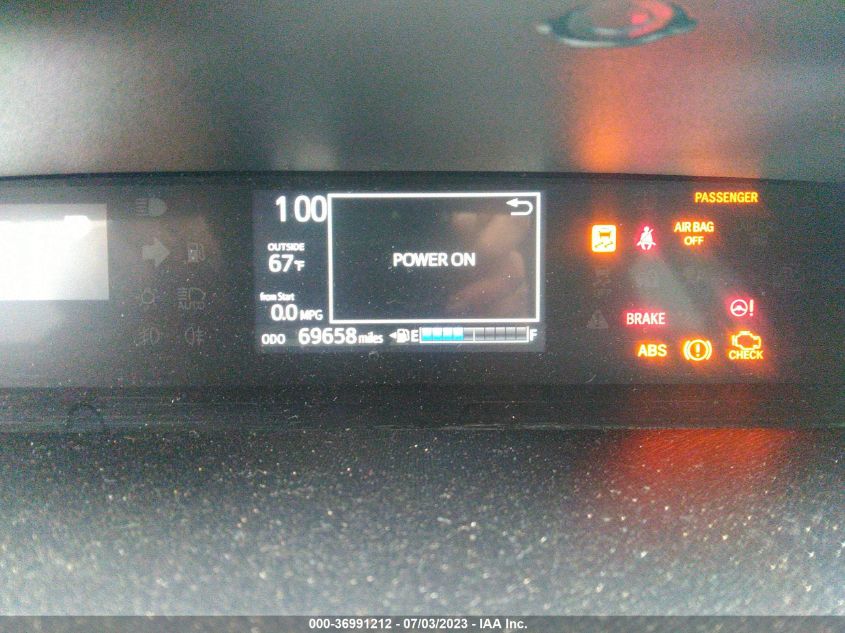 2018 TOYOTA PRIUS C ONE/TWO/THREE/FOUR - JTDKDTB37J1604453