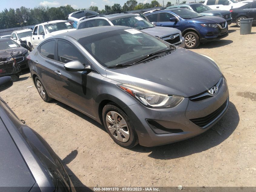 2016 HYUNDAI ELANTRA SE - KMHDH4AE1GU619281